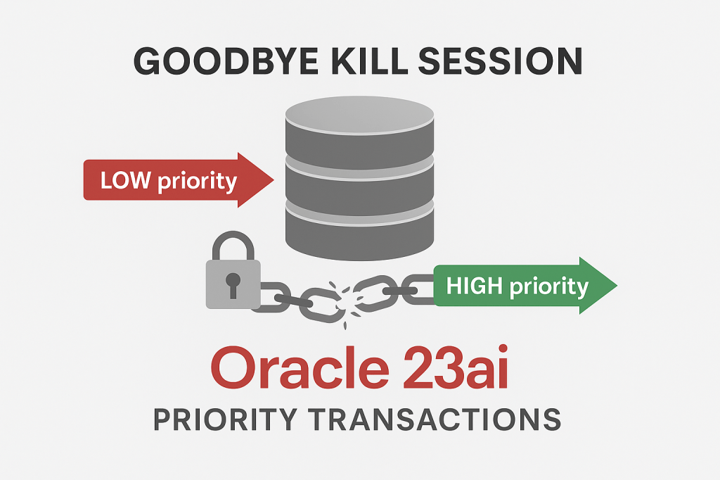 No more manual KILL: Oracle 23ai handles blocking with Priority&nbsp;Transactions