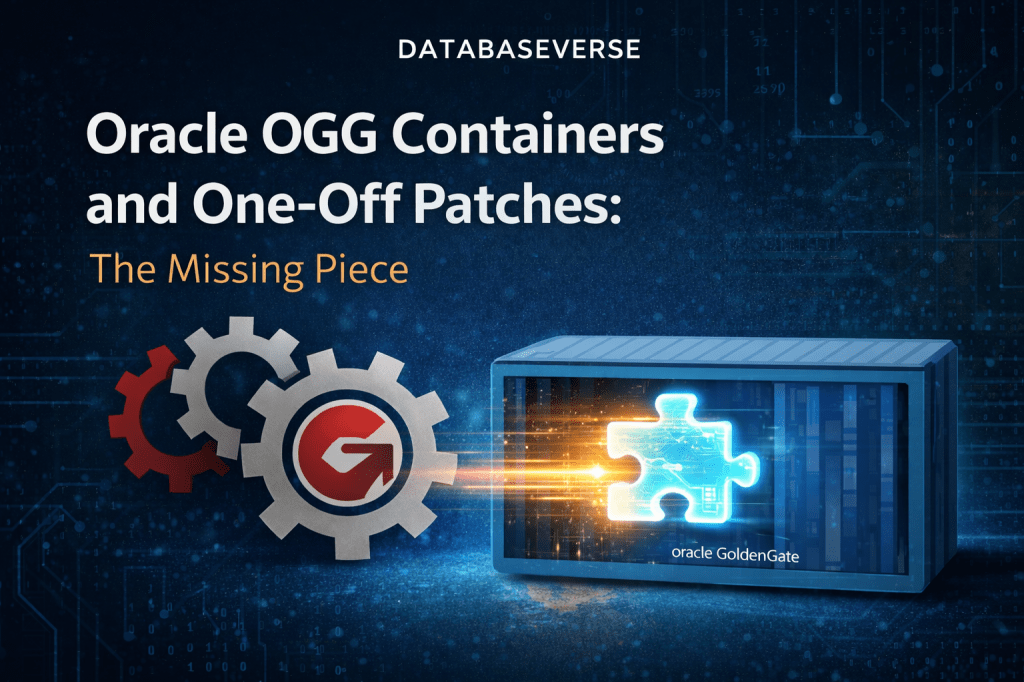 Oracle GoldenGate Containers and One-Off Patches: The Missing Piece