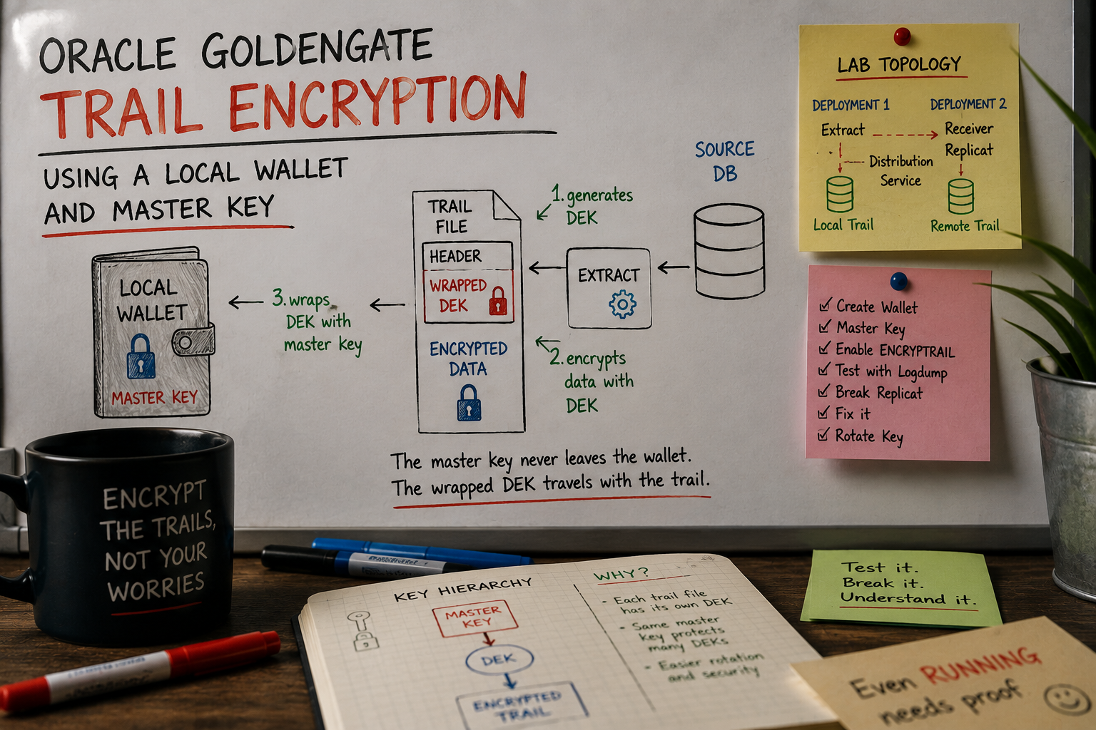 Oracle GoldenGate Trail Encryption: Using a Local Wallet and Master Key